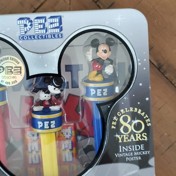 🆕️ Disney Pez 80 years Tin Collectible - Picture 9 of 9
